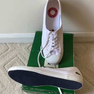 Lacoste white canvas, Size 6.5